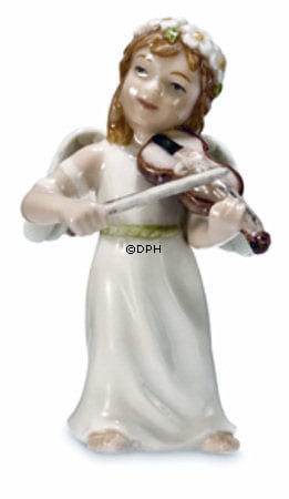 Engel med violin, Royal Copenhagen figur nr. 412
