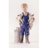 Boy with two piglets, Royal Copenhagen figurine no. 449