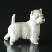 Hund, West Highland Terrier, Royal Copenhagen hunde figur