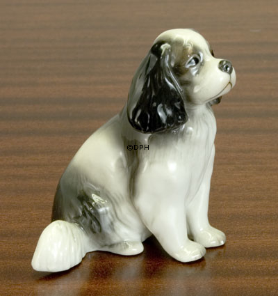Cavalier King Charles, Royal Copenhagen hunde figur nr. 515