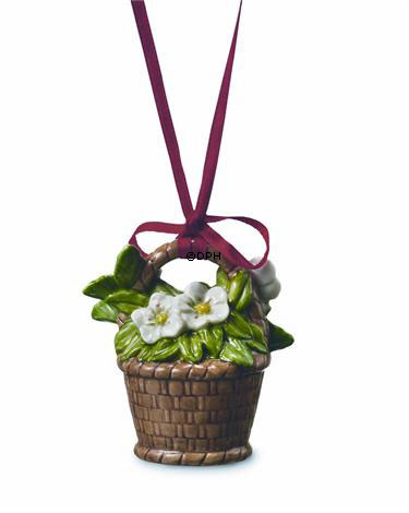 Figur ornament 2008, Kurv med juleroser