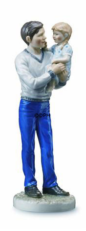 Far med pige på armen, Royal Copenhagen figur nr. 547