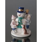 Clara & Peter with snowman, Royal Copenhagen figurine no. 550