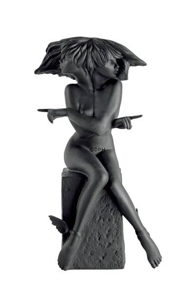 Christel Stjernetegnsfigur, Tvilling(22. maj til 21. juni),, Royal Copenhagen figur nr. 564, sort