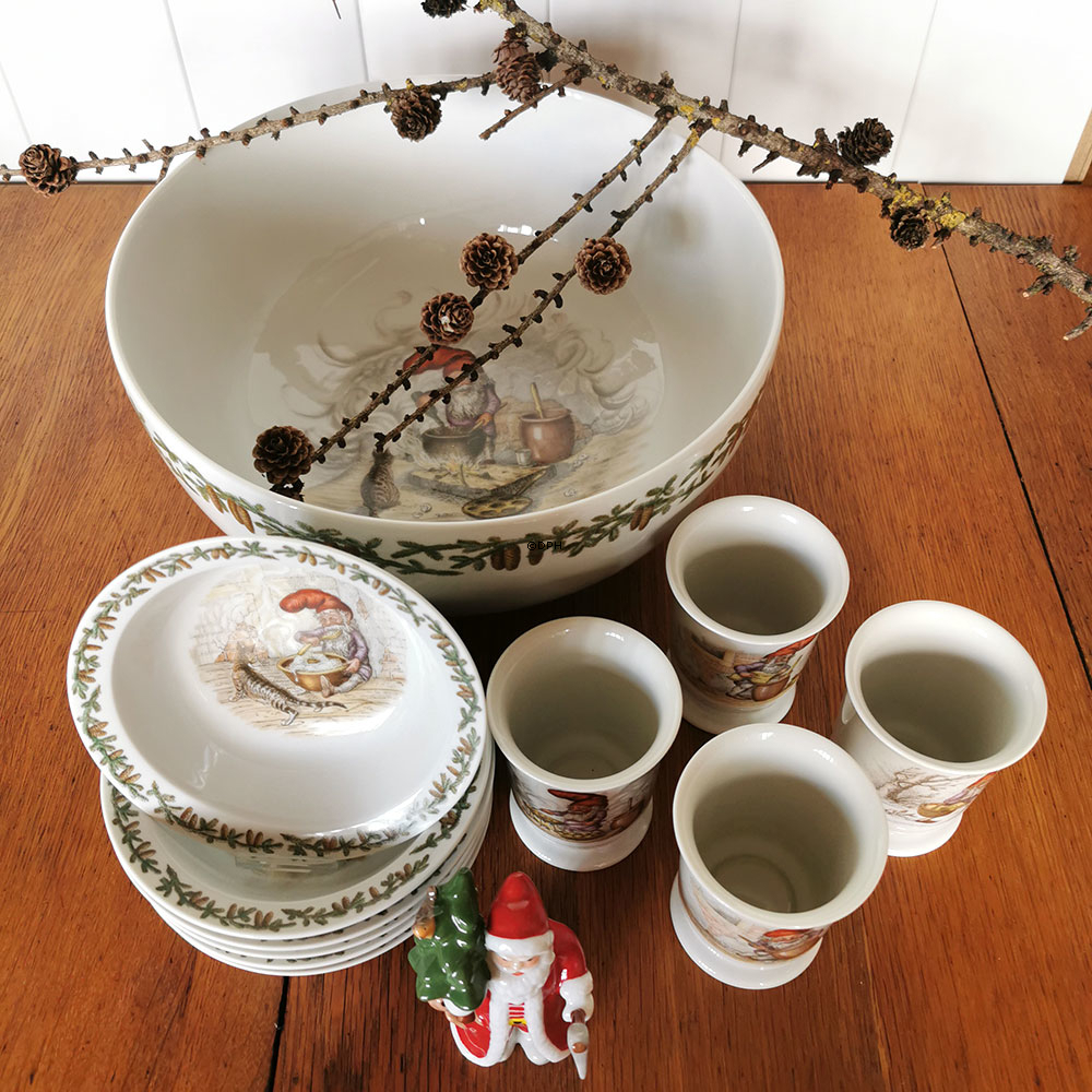 Bowle med Wiberg nisse, Royal Copenhagen nr. 12495
