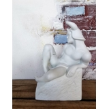 Gammel Stjernetegnsfigur, Tyr (21. april til 21. maj), mand, Royal Copenhagen figur nr. 1249614 (Udgået model)