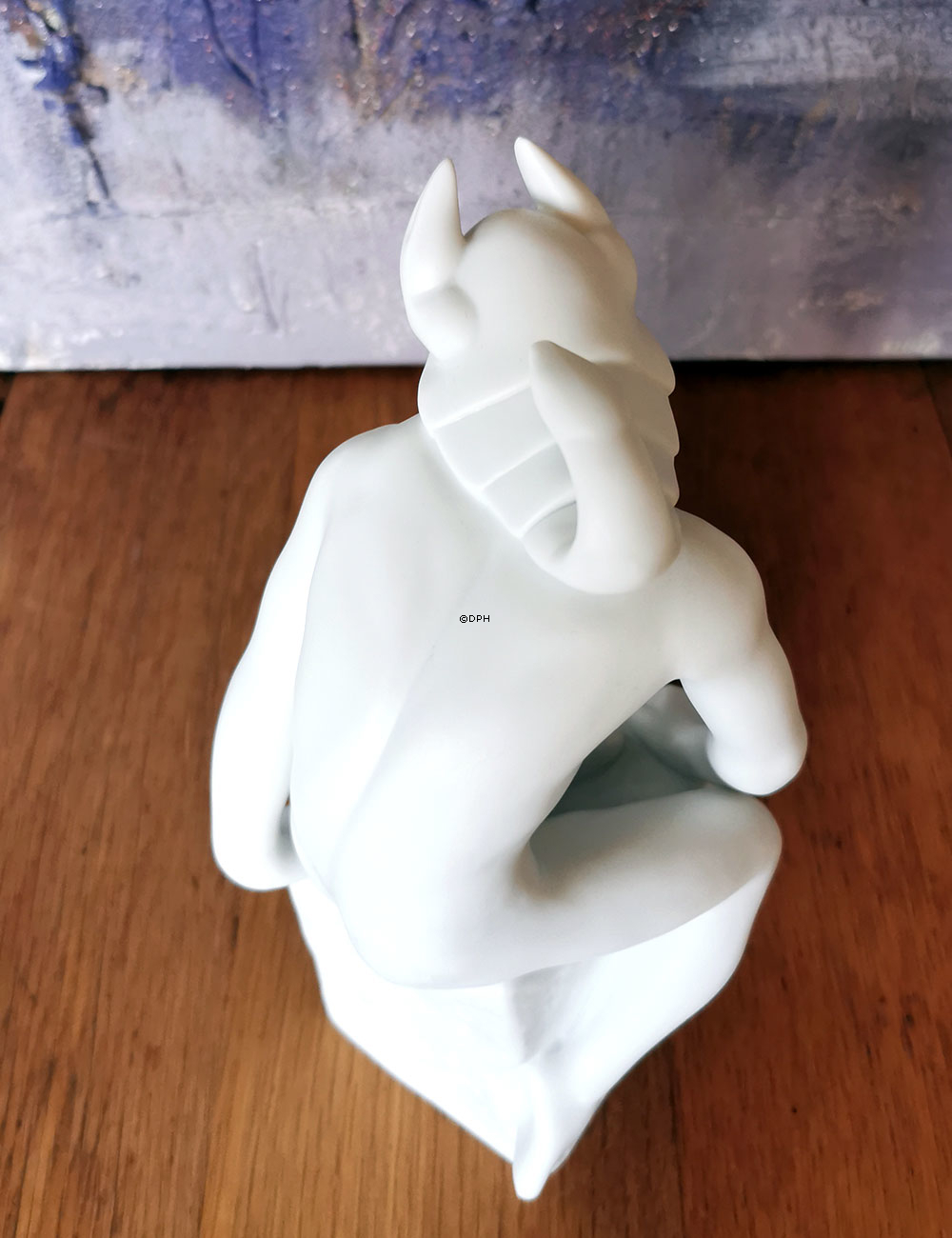 Gammel Stjernetegnsfigur, Skorpion (24. oktober til 22. november), mand, Royal Copenhagen figur nr. 1249620 (Udgået model)