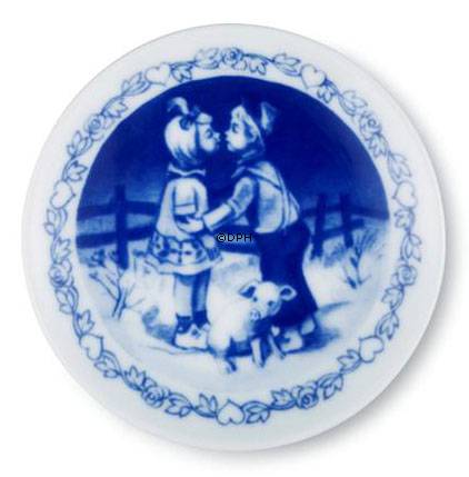 H. C. Andersen Plaquette med Svinedrengen, Royal Copenhagen