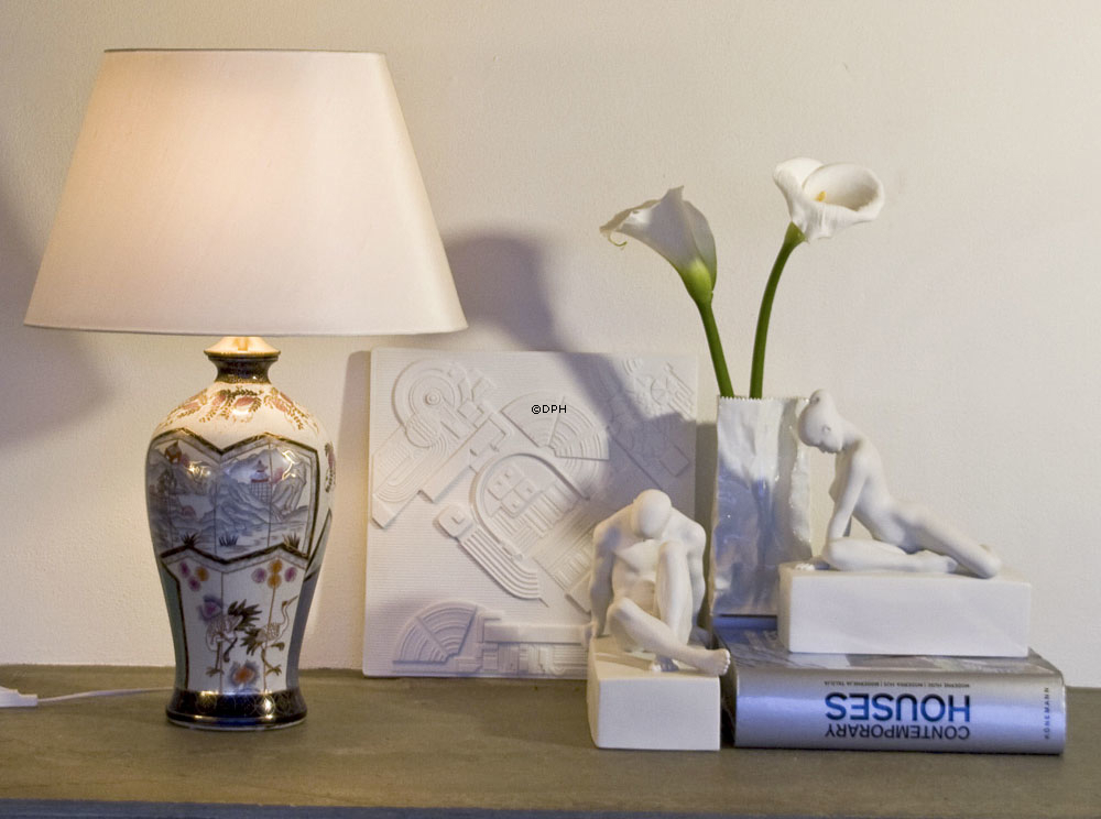 Perfectio mandeskulptur, Royal Copenhagen figur nr. 658, hvid