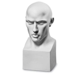 Perfectio bust of man, Royal Copenhagen figurine no. 660, white