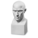 Perfectio mandebuste, Royal Copenhagen figur nr. 660, hvid