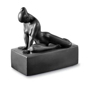 Perfectio kvindeskulptur, Royal Copenhagen figur, sort | Nr. 1249661 | DPH Trading
