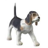 Hund, Beagle hvalp, Royal Copenhagen hunde figur nr. 682