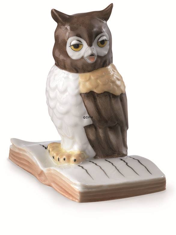 Ugle, Royal Copenhagen Fortuna figur nr. 684