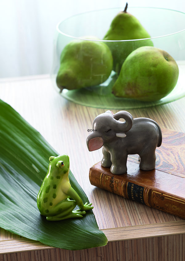 Frø, Royal Copenhagen Fortuna figur nr. 687 Lykkefigur