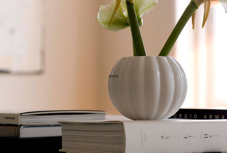 Riflet porcelæns vase Royal Copenhagen nr. 721