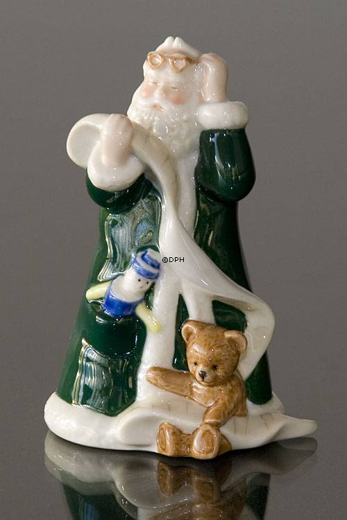 Årets Julemand 2003, Julemanden læser ønskeliste, grøn Royal Copenhagen