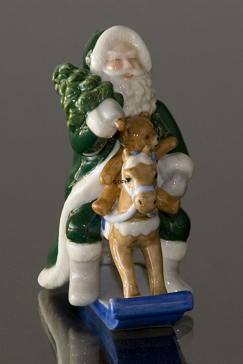 Årets Julemand 2005, Julemanden på gyngehest, grøn Royal Copenhagen