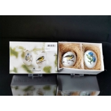 Påskeæg med forgjemmigej / musvit, sæt af to stk., Royal Copenhagen påskeæg 2009