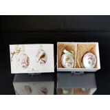 Påskeæg med rebis og gulspurv, 2 stk., Royal Copenhagen påskeæg 2011