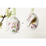 Påskeæg med rebis og gulspurv, 2 stk., Royal Copenhagen påskeæg 2011