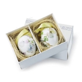 Påskeæg med sommerfugle, 2 stk., Royal Copenhagen påskeæg 2011