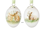Easter egg with lamb and leveret, set of two, Royal Copenhagen Easter Eggs 2013
