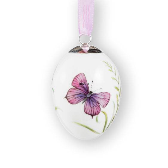 Påskeæg med lilla sommerfugl, Royal Copenhagen påskeæg 2014