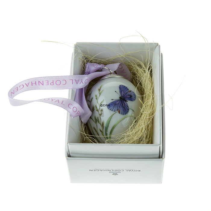 Påskeæg med lilla sommerfugl, Royal Copenhagen påskeæg 2014