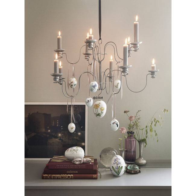 Påskeæg med ranunkel, stort, Royal Copenhagen påskeæg 2014