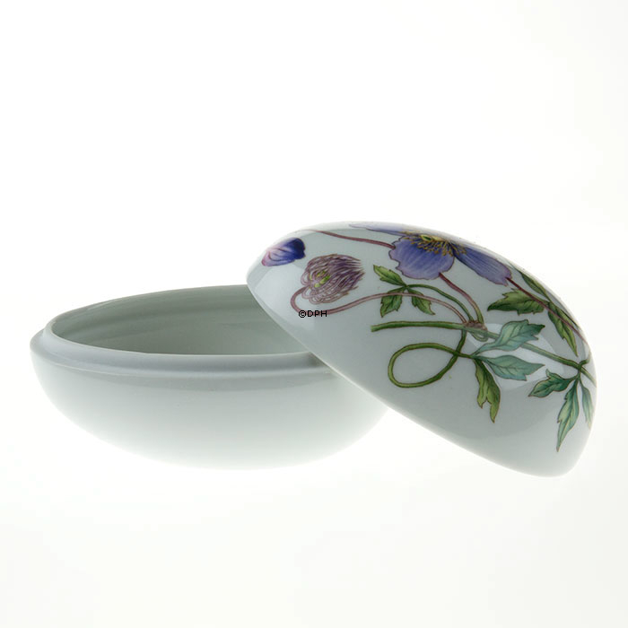 Påskeæg, liggende bonbonniere med klematis, Royal Copenhagen påskeæg 2014