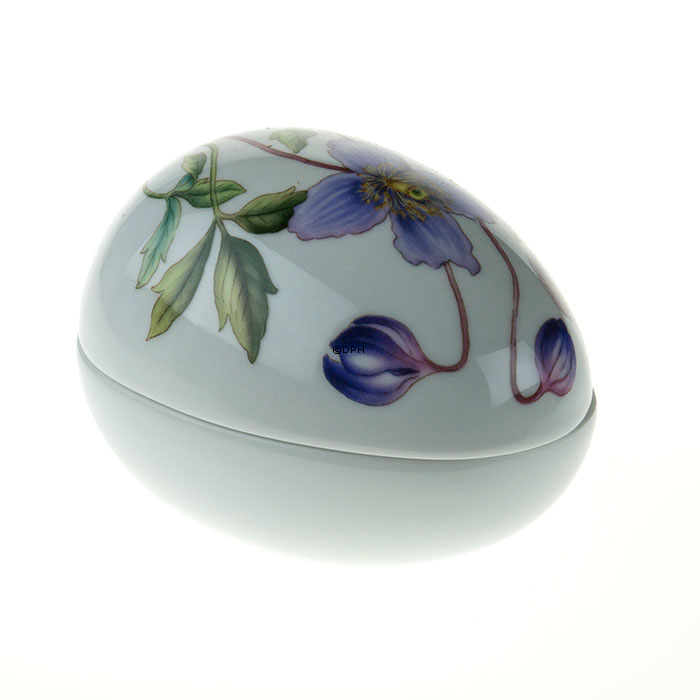 Påskeæg, liggende bonbonniere med klematis, Royal Copenhagen påskeæg 2014