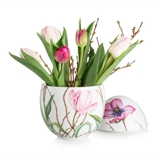 Anniversary Bonbonniere with tulip, standing, Royal Copenhagen Easter Egg 2015