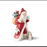 2017 The Annual Santa, Santa with gifts and dog, figurine