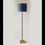 Floor lamp brass finish with rectangles without lampshade