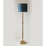 Floor lamp brass finish with rectangles without lampshade