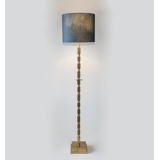 Floor lamp brass finish with rectangles without lampshade