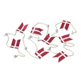 Royal Copenhagen Christmas charm, Flag chain with Danish flags