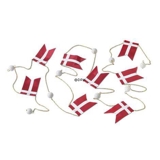 Royal Copenhagen charm, flagkæde med danske flag (i original æske, aldrig været brugt)