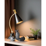 Table lamp Brass finish and black 55cm