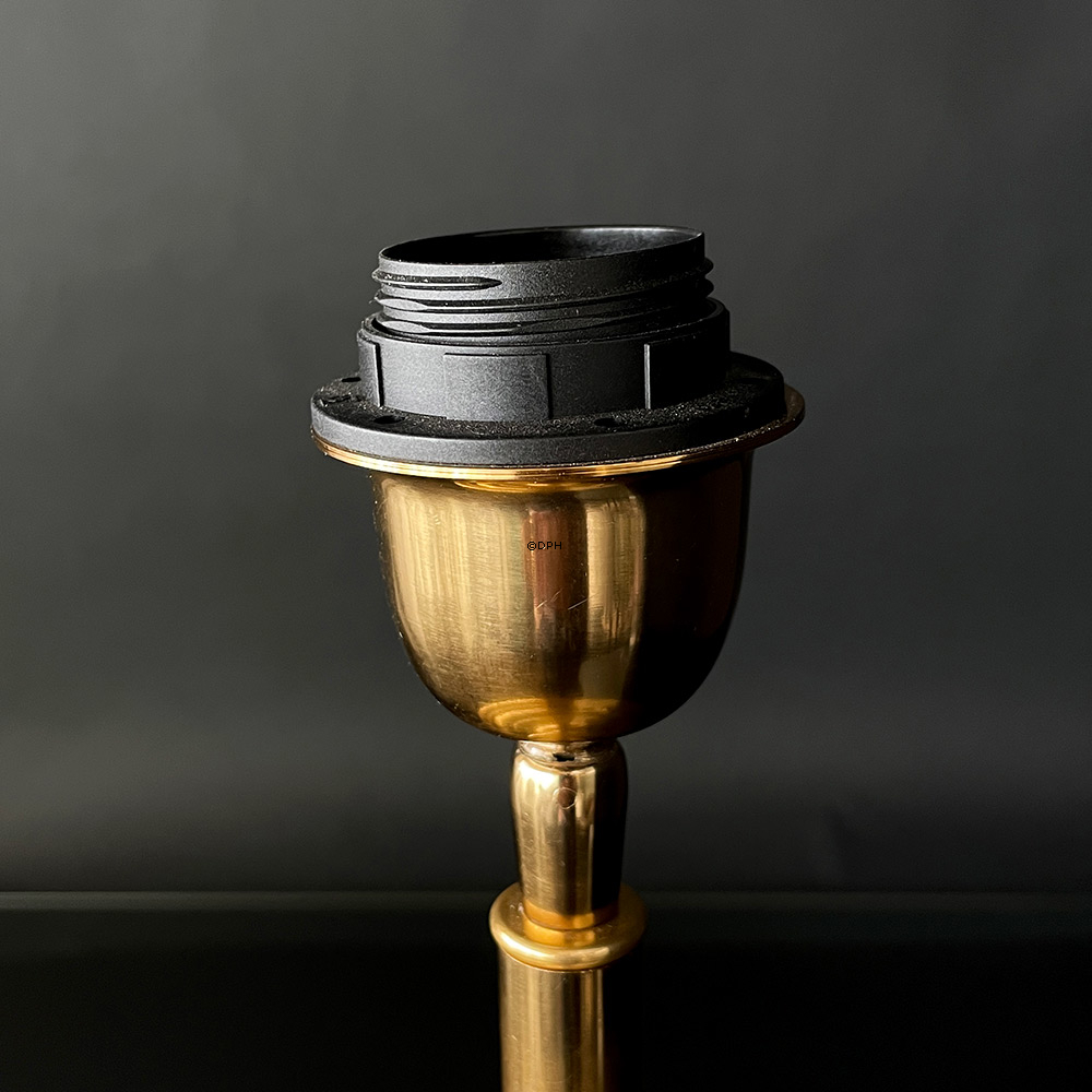 Bordlampe messing finish rustikt look, uden skærm 52 cm