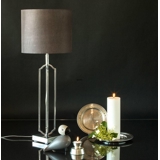Table lamp Matte Nickel Finish without lampshade, 57 cm (may appear slightly skewed)