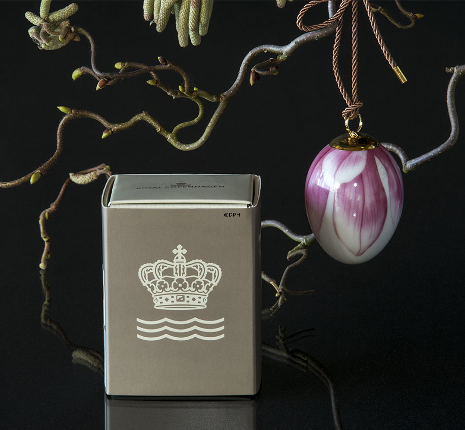 Påskeæg med magnolia blade, Royal Copenhagen påskeæg 2019