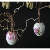 Påskeæg med magnolia og magnolia blade, 2 stk., Royal Copenhagen påskeæg 2019