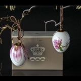 Påskeæg med magnolia og magnolia blade, 2 stk., Royal Copenhagen påskeæg 2019