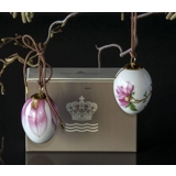 Osterei mit Magnolie und Magnolie Blätter, 2 Stück, Royal Copenhagen Osterei 2019