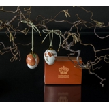 Osterei mit Quitte und Quitte Blätter, 2 Stück, Royal Copenhagen Osterei 2020