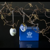 Osterei mit Iris und Iris Blätter, 2 Stück, Royal Copenhagen Osterei 2020