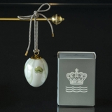 Easter egg with snowdrop petals, Royal Copenhagen Easter Egg 2021
