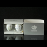 Easter egg with Poet daffodil and daffodil petals, 2 pcs., Royal Copenhagen Easter Egg 2022